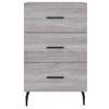 Nightstand Gray Sonoma 40x40x66 cm Particleboard