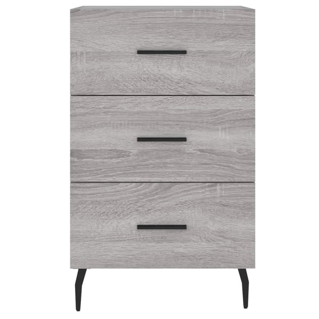 Nightstand Gray Sonoma 40x40x66 cm Particleboard