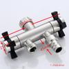 1PC G1/2' Garden Faucet 304 Stainless Steel Brushed Outdoor Bibcock Garden Wash Basin Mop Tap Torneira Parede