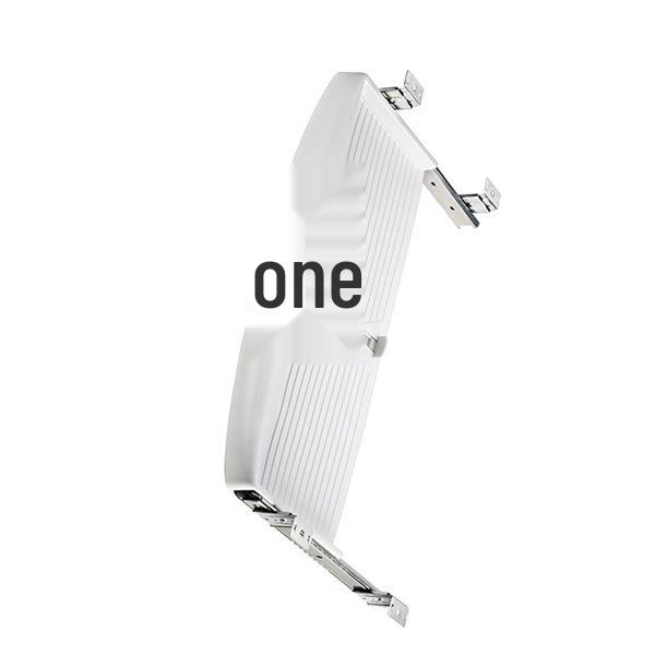 Under-Desk White ABS Keyboard Tray, Slide-Out Mount (1 pc)