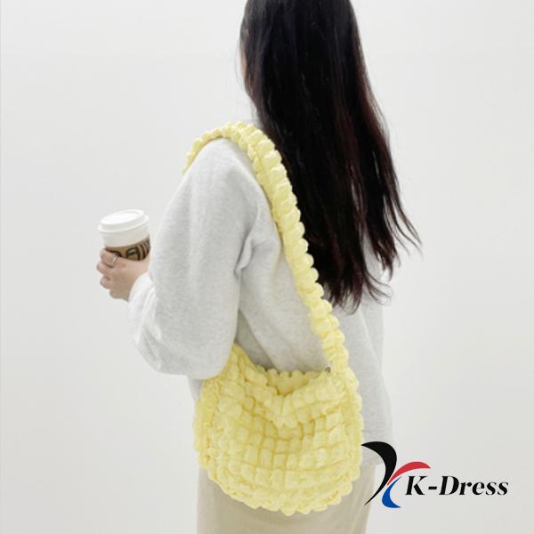 Cloud Bubble Pom-Pom Mini Crossbody Bag (5 Colors)