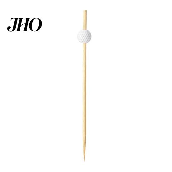 Natural Bamboo Toothpicks 100 Pcs Golf Cocktail Picks, Fancy for Appetizers, Wooden Fruit Skewers Cheese Olive Picks Food Sticks Sandwich, Themed