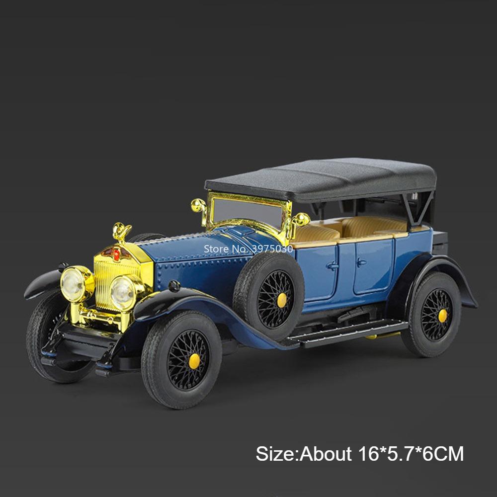 1:32 Scale Alloy Rolls Royce Phantom 500K Vintage Cars Model Toys Wheel Shock Absorption Pull Back Vintage Vehicle for Boys' Toy