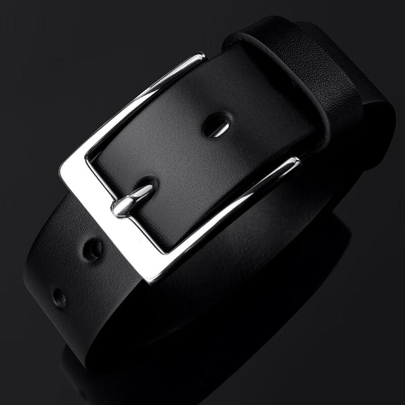 Men's Top-Grain Leather Pin Buckle Belt