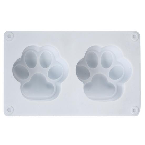 

Силиконовая форма 2 ячейки термостойкая DIY мини-ассорти кошачья лапа силиконовая форма для рукоделия белый