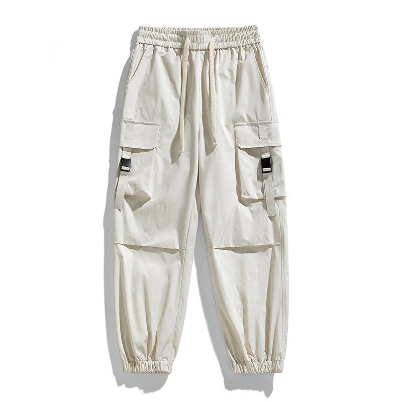 Men's overalls spring and summer new men's loose casual sweatpants waterproof multi-pocket leggings