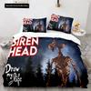 Siren Head 3D NYtt Dynetrekk Putevar Sengetøysett Voksen Gutt Jente Soverom Dekorasjon Barn Enkelt Dobbel Stor