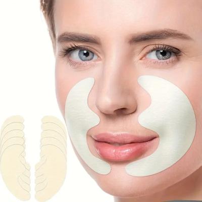 10 Stück Kollagen-Patch für Lächelnlinien zum Anheben und Straffen der Haut im Gesicht, zum Verblassen und Glätten von Falten, Gesichtshautpflege