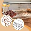 BBQ Accessory Steak Grilling Rack Stainless Steel Rib Roast Holder Heavy Duty Meat Rack for Professional Barbecue Set