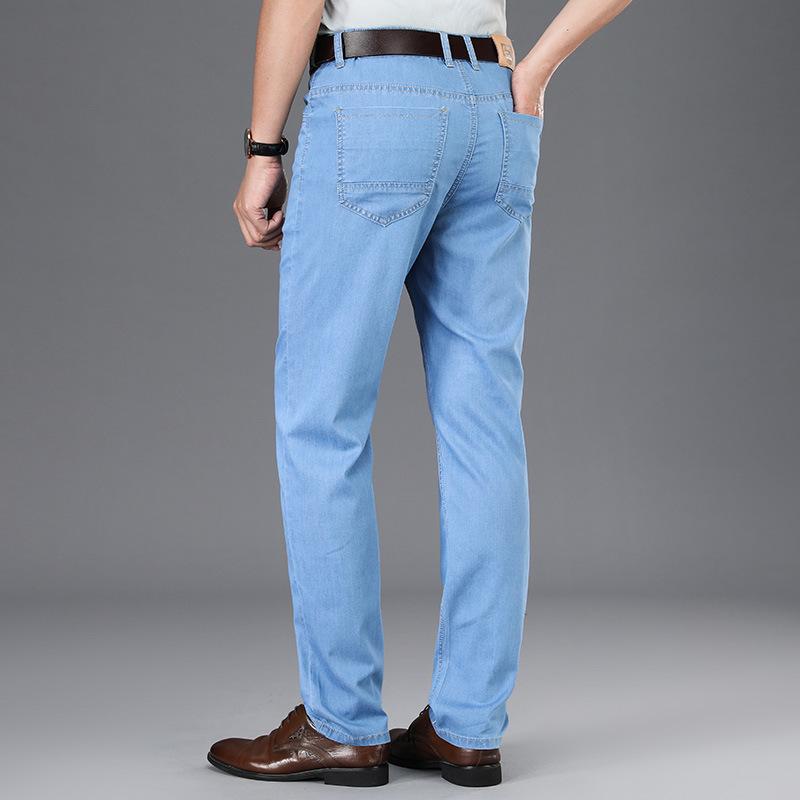 Модальные драпированные эластичные джинсы среднего возраста — фото 4