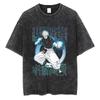 2026 Summer Fushiguro Toji Printed T Shirt Anime Jujutsu Kaisen Tshirt Men Women Casual Loose Tshirts Washed Cotton Tee Male
