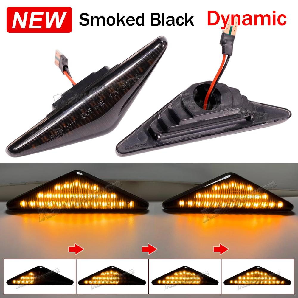 For Ford MONDEO 3 MK3 FOCUS 1 MK1 Flowing Side Repeater Light LED Dynamic Side Marker Turn Signal Lights Indicator Blinker Lamp