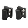 Chrome Handlebar Riser Clamp Chrome CNC Aluminum Alloy for R18 Classic Motorcycle 2020‑2021 Black