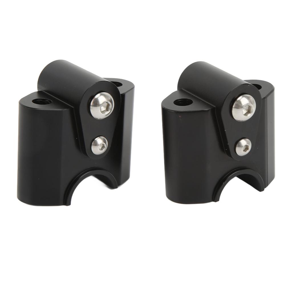 Chrome Handlebar Riser Clamp Chrome CNC Aluminum Alloy for R18 Classic Motorcycle 2020‑2021 Black