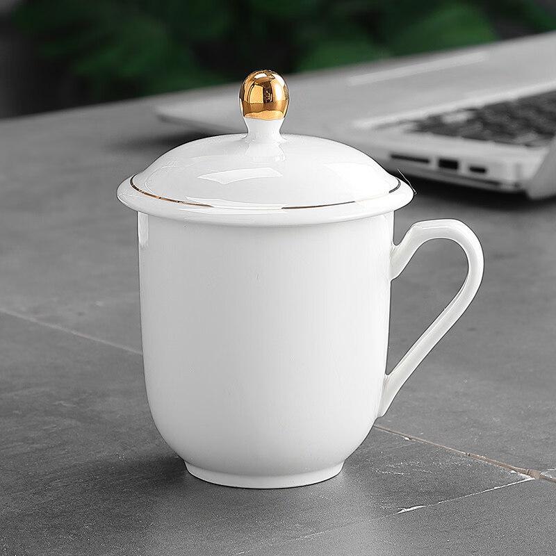 Jingbaodi Ceramic Gold Rim Mug Set