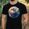 T-Shirt Herren Adler Portrait Motiv Baumwolle Größe XS bis 5XL