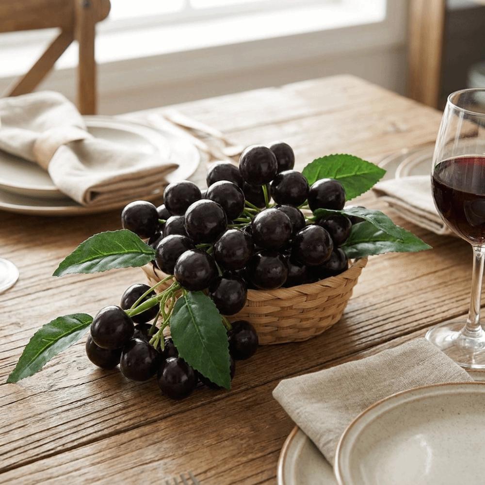 Fruit String Realistic Simulation Blueberry Foam Handicrafts Artificial Cherry Decorative Lifelike Fake Fruit Kitchen