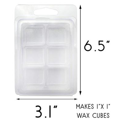 10Packs Wachs Schmelzen Formen Klar Wachs Clamshells Dochtlose Wachs Schmelzen Kerzen Boxen