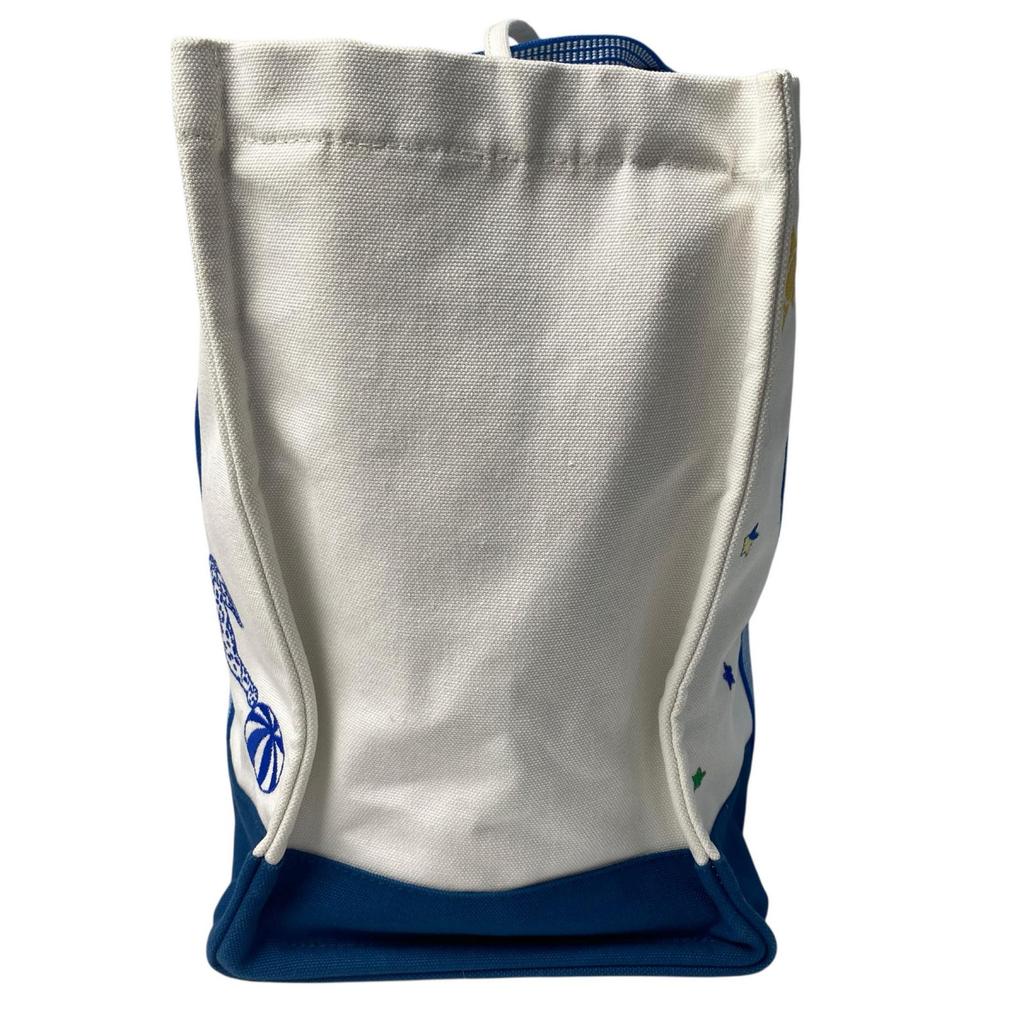 Used HERMESTote Bag White/blue Cotton Women