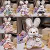Skirt Rabbit Flower Plush Toy Wear Dress Bunny Doll Kid Birthday Decoration Gift