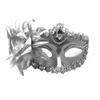 Women's Halloween Floral Half Face Mask - Colorful Masquerade Accessories for Parties
