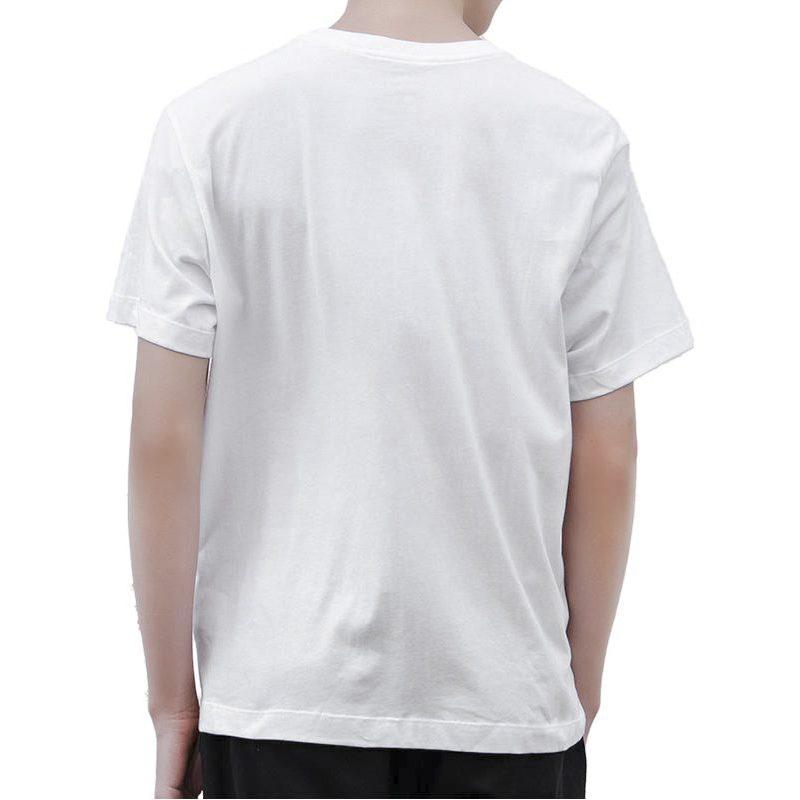Nike T Shirts Men's White Crew Neck Moderate Straight Fit BQ3672-100