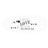 Msv Ironing Board Cover 100% Cotton Rev. Titanium 150x60cm Love
