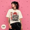 Y2K JDM Sunset Shirt Japanese Car Culture Tee Japan Streetwear Graphic Tee Mount Fuji Shirt Comfort Colors®