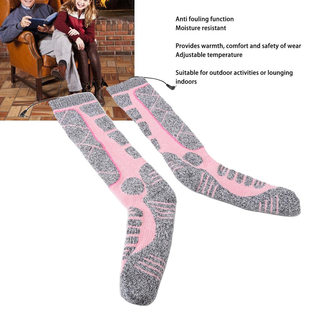 Electrical Heated High Socks Electronic Feet Warmer Socks for Elderly Winter