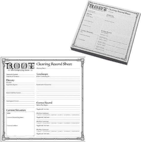 Magpie Games Gamemaster Accessory Pack - Root: The Roleplaying Game Expansion, Tri-Fold Tabletop GM Screen and Campaign Notepads
