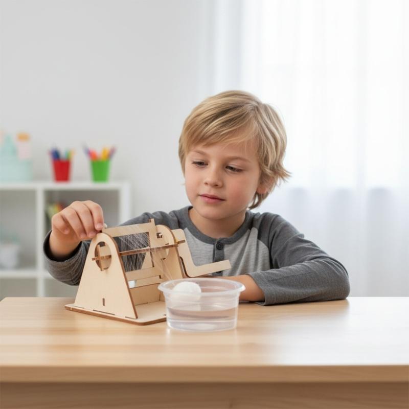 Interactive Wooden Silkworm Life Cycle Building Toy For Kids Educational Experience And Parent Child Interactive Play