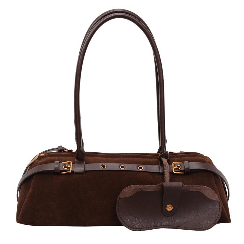 Bolso Baguette Retro Francés de Nicho, Bolso Versátil de Hombro Único para Otoño e Invierno, Bolso de Axila para Mujer