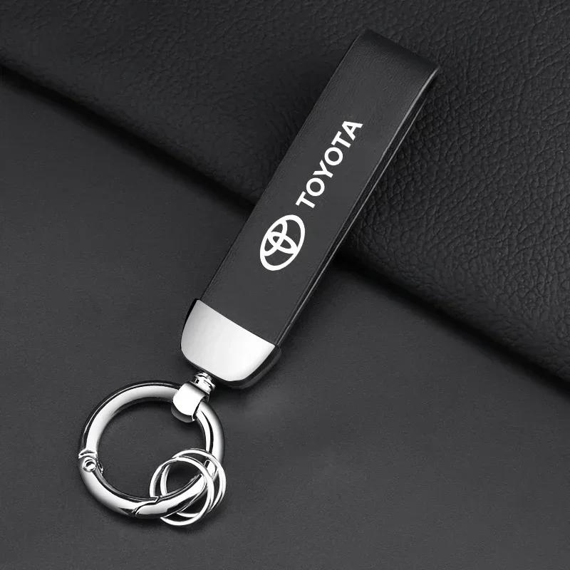Pro Toyota Prado Aqua Hilux Camry Prius TRD Venza GR Yaris Auto Pletený Provaz Klíčenka Kroužek na Klíče Držák na Klíče Dárky pro Páry Příslušenství