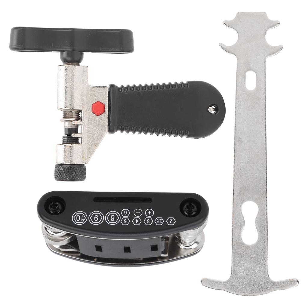 16 in 1 Fahrradreparaturwerkzeugsatz Kettennieter Kettenteiler Kettenverschleißanzeige Werkzeugsatz