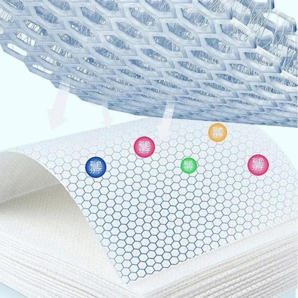 50PCS White Laundry Tablets Color Keeping Anti-String Anti-Staining Sheets Clear Odor Mixing Wash Color Absorbing Film
