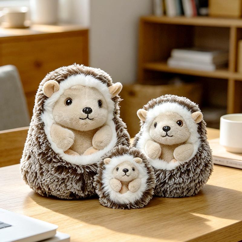 Adorabile Peluche Riccio Animale di Peluche Bambola Compagna per Dormire Per Decorazione Stanza Kawaii Regalo di Compleanno Carino Adulti