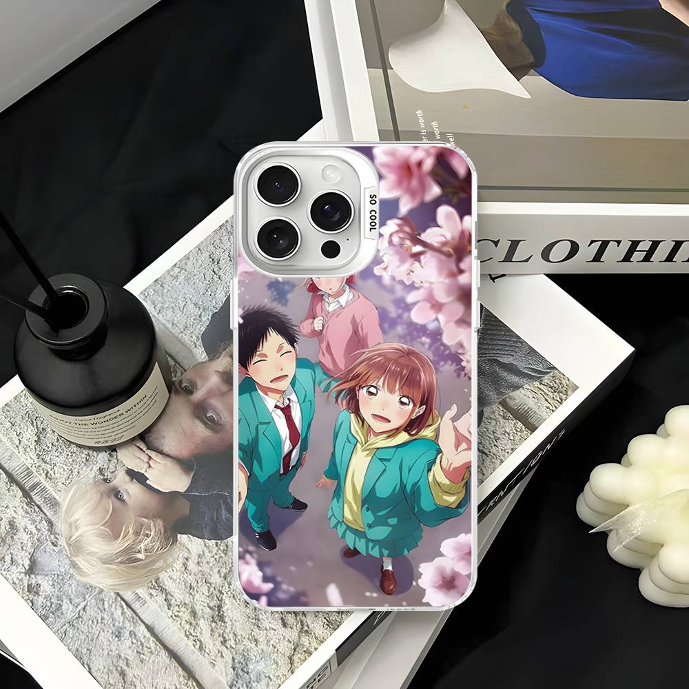 Anime B-Blue Box Phone Case For iPhone 17 16 15 14 13 12 11 Pro Max Plus Pro Colorful Shell