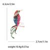 Exquisite High-End Alloy Enamel Bird Brooch Fashionable Versatile Women'S Suit Coat Corsage Jewelry Pin