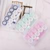 Five Portable High-end Contact Lens Containers for Women and Men, Each with Different Colored Tweezers for Easy Carrying.