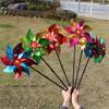 5PCS Wind Spinner Colorful Pinwheel Rotation Windmill Wedding Ornament Kids Outdoor Toy Kindergarten Lawn Garden Decors