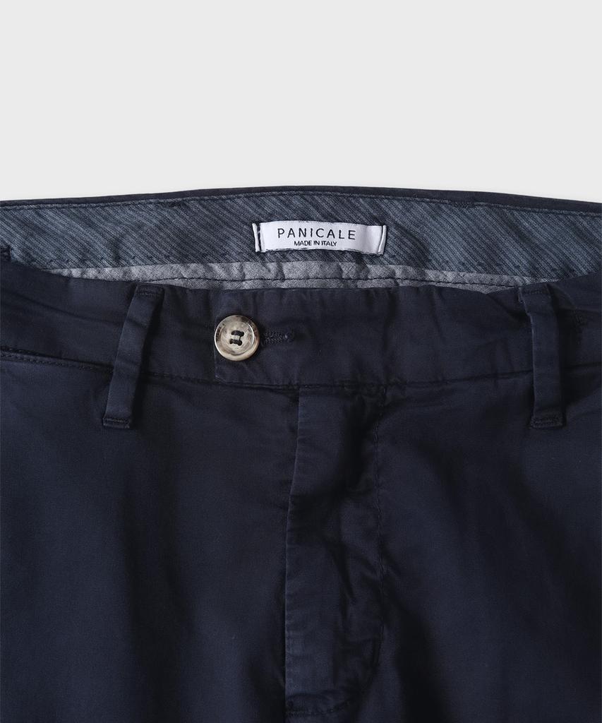 PANICALE Navy Regular Fit Cotton Chino Pants