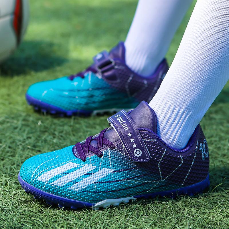 Foreign trade children's football shoes men's and women's sports football shoes broken nails primary school students indoor football game training sho