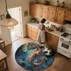 Seahorse,Round Area Rug,Carpet Rug for Living Room Bedroom Sofa Playroom Decor,Non-slip Floor Mat