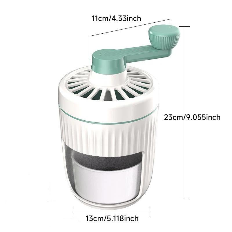 Manual Hand Crank Ice Shaver Fast Shaving Bpa Free Ideal For Home Kitchen Making Summer Slushies Cold Drinks