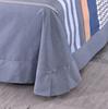 Simple Geometric Pattern Bed Sheet Set 100% Cotton Skin Friendly Flat Sheets with Pillowcase Thickened Queen Size Bedding Set