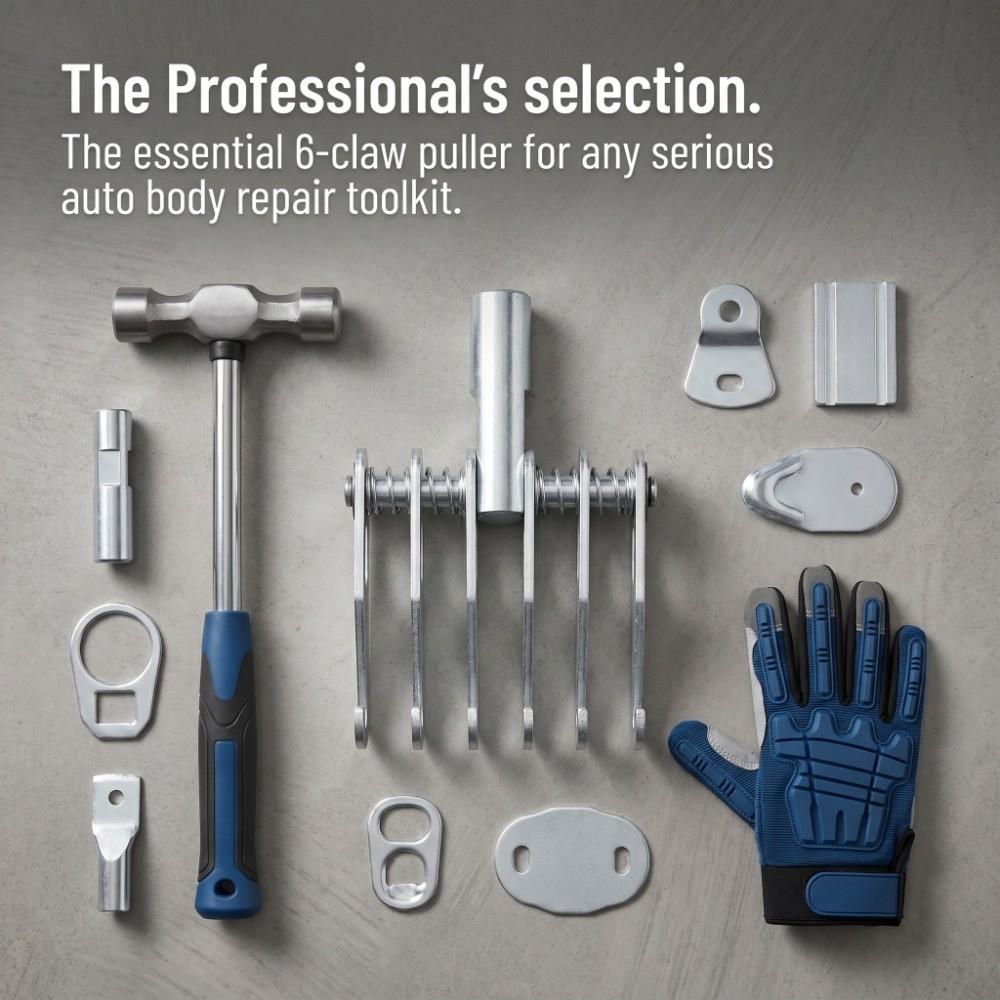 6 Fingers Hook Metal Dent Puller Adjustable Car Body Repair Tool Auto Dent Repair Auto Repair