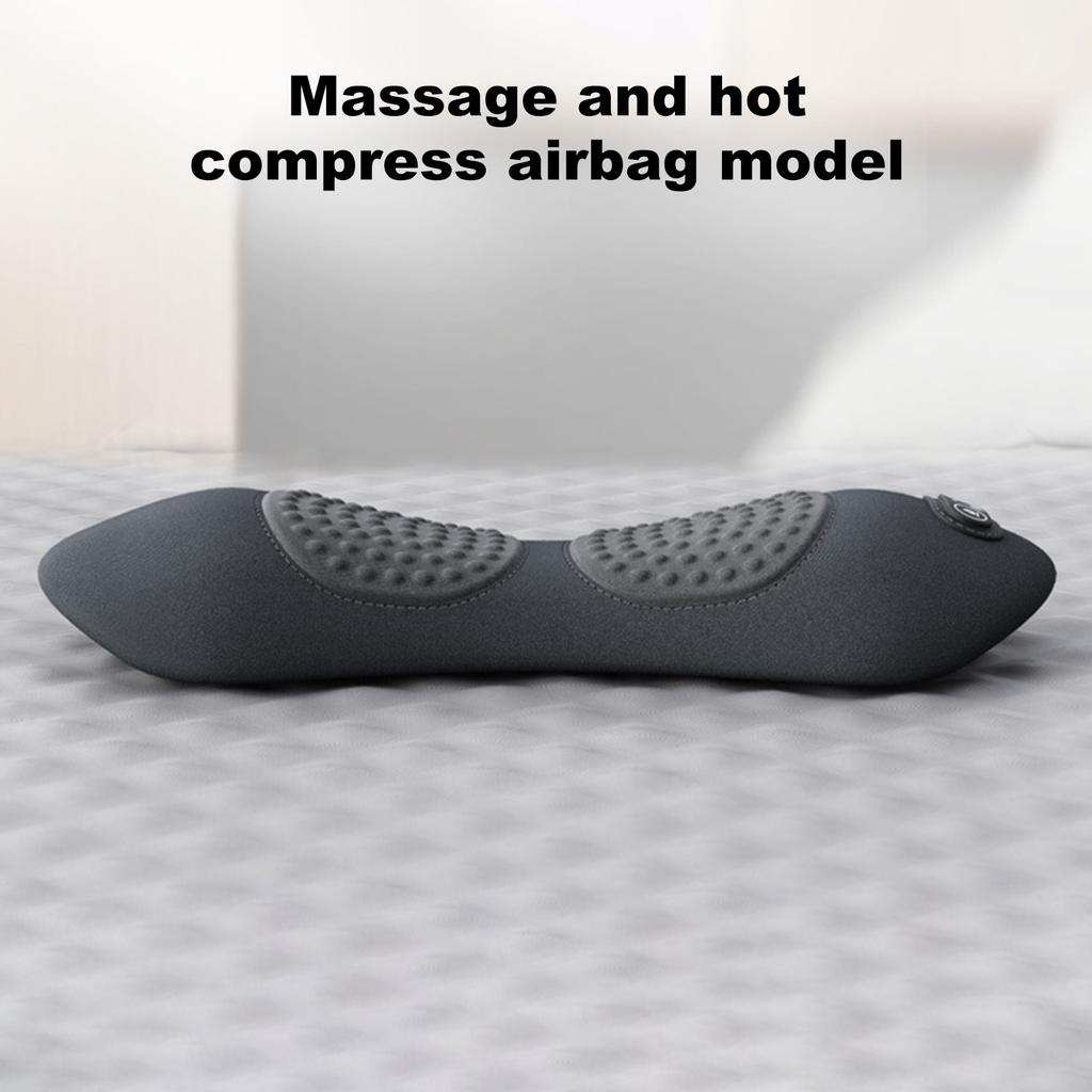 3 in 1 Electric Lumbar Support Pillow with Adjustable Height Back Massager with Heat Back Support Pillow for Lower Back