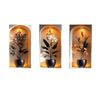3pcs Self-Adhesive Flower Visual Wall Stickers Modern 3D Effect Wall Stickers  Staircase Entrance