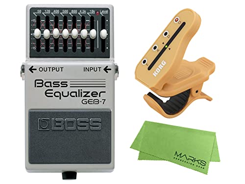 

BOSS Bass Equalizer KORG Clip Tuner Set GEB-7 + HT-B1