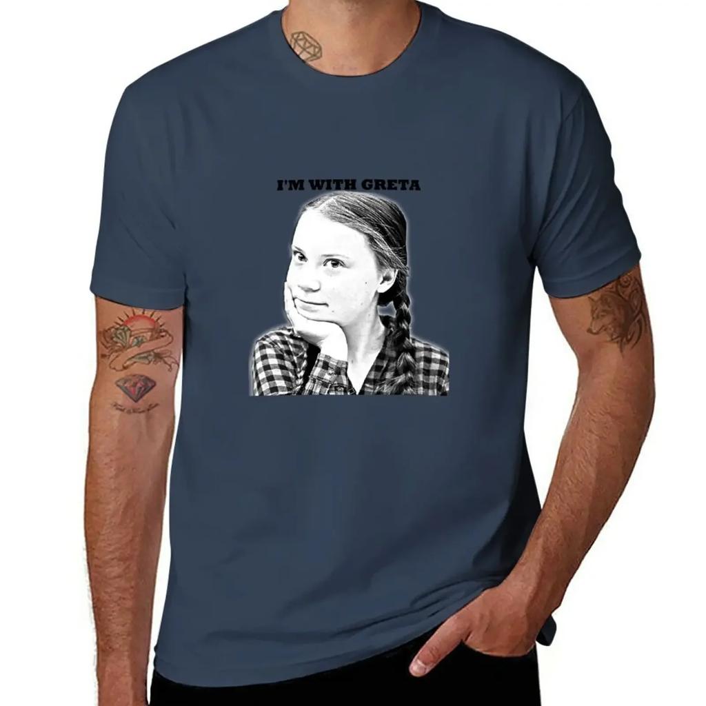 Greta Thunberg Climate Activist Tshirt Plain Shirts Graphic Oversized Graphic Tee Street Wear Workout Shirts For Unisex